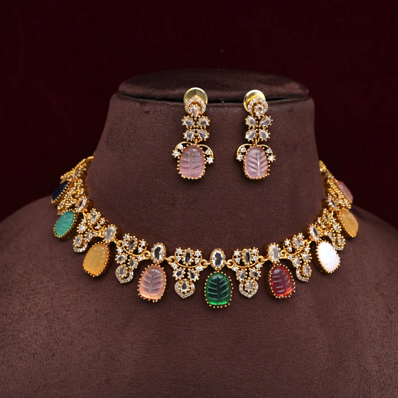 Candy Stones Antique AD Necklace set